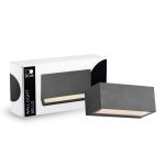 D'Lite Vägglampa Bello Svart Up & Down 12W 850lm - 830 Varm Vit| IP54