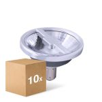 Flerpack 10x Noxion Lucent LED Spot AR70 BA15d 6W 350lm 36D - 927 Extra Varm Vit | Bästa färgåtergivning - Dimbar - Ersättare 50W