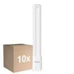Flerpack 10x Noxion Lucent PL-L LED 11.9W 1450lm - 830 Varm Vit | 4-Stift - Ersättare 24W