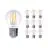 Flerpack 10x Noxion Lucent Lyster LED E27 boll Filament Klar 4.5W 470lm - 827 Extra Varm Vit | Dimbar - Ersättare 40W