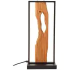 Brilliant Bordslampa Chaumont Aluminium Metall Trä Svart 8W 940lm - 830 Varm Vit