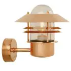 Nordlux Blokhus Vägglampa Koppar och Glas Koppar | IP54 - Passande för E27